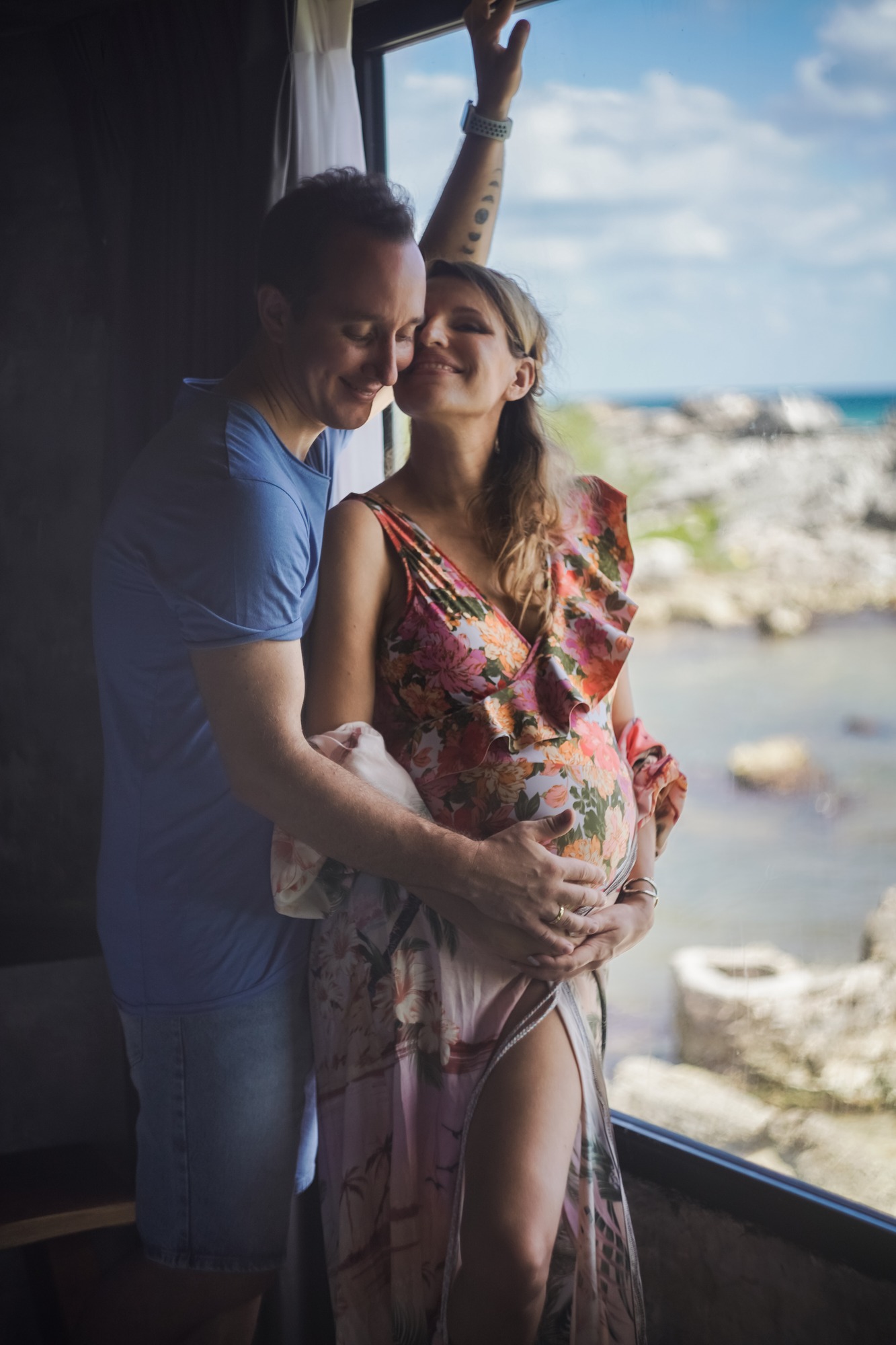 Maternity session, Riviera Maya